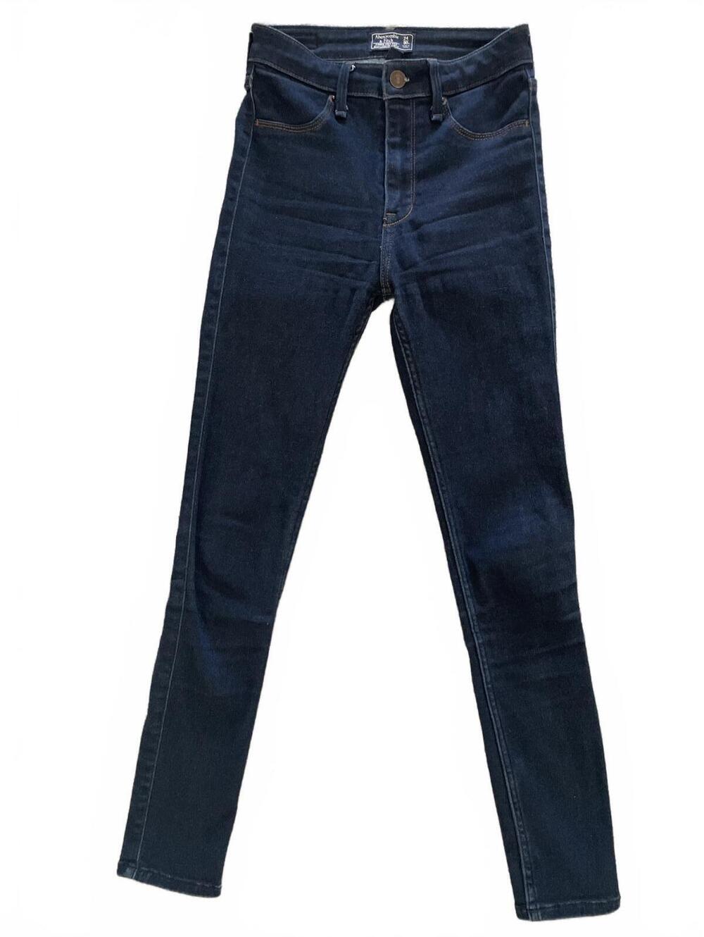 Abercrombie & Fitch High Rise Denim Jeans Womens Size 24 Denim Ankle Simone